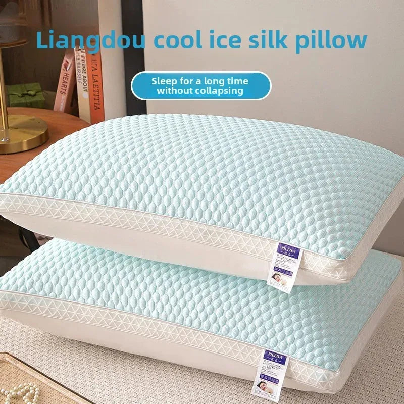 CoolRest Ergonomic Ice Silk Pillow