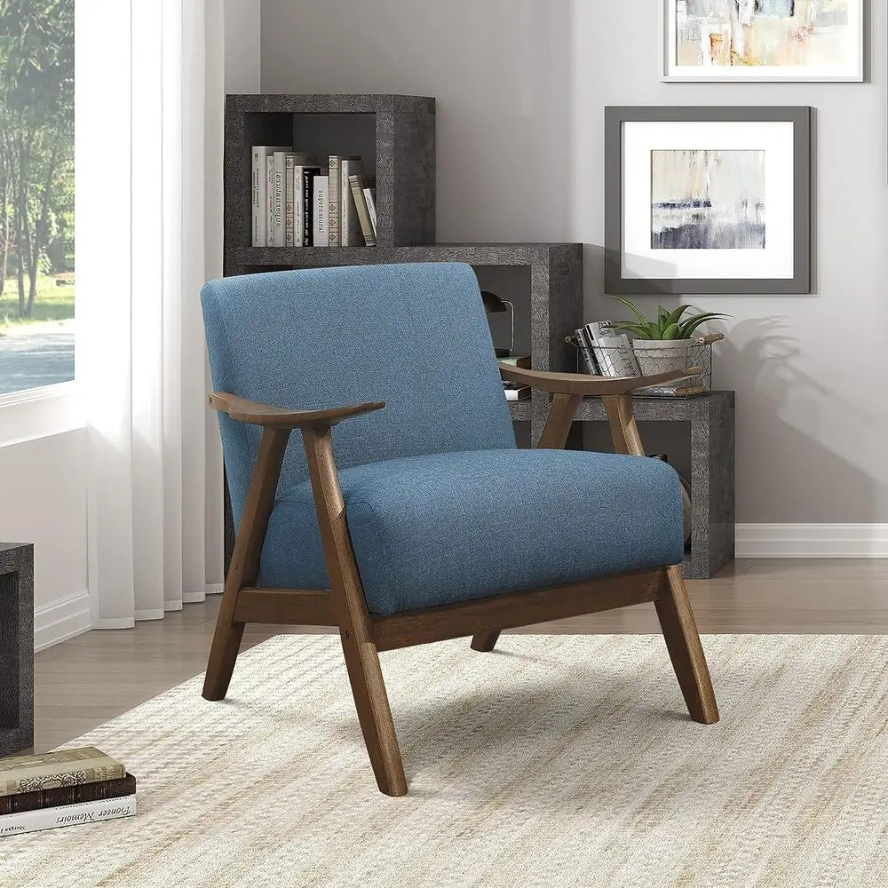 Moody Blue Lounge Accent Chair