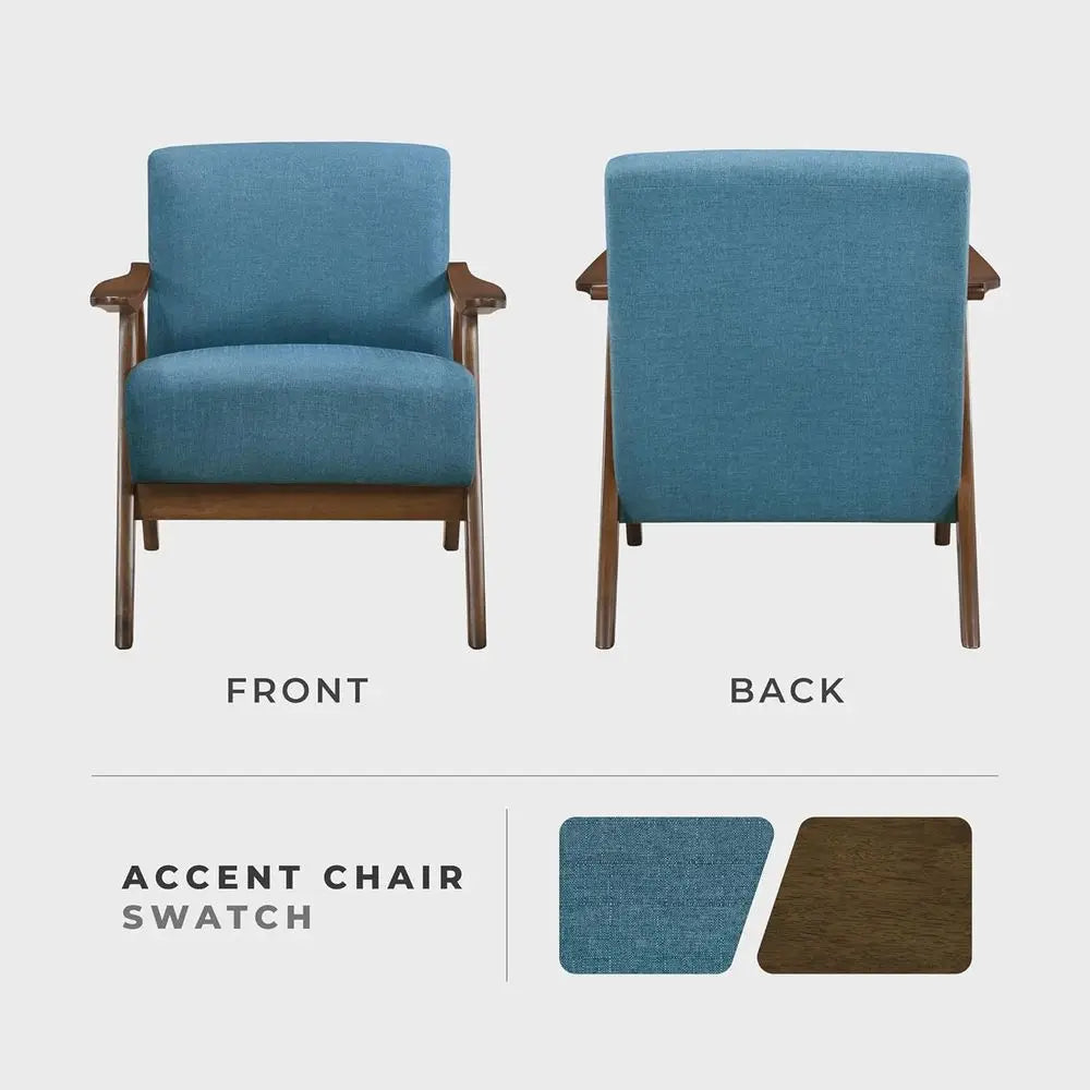 Moody Blue Lounge Accent Chair