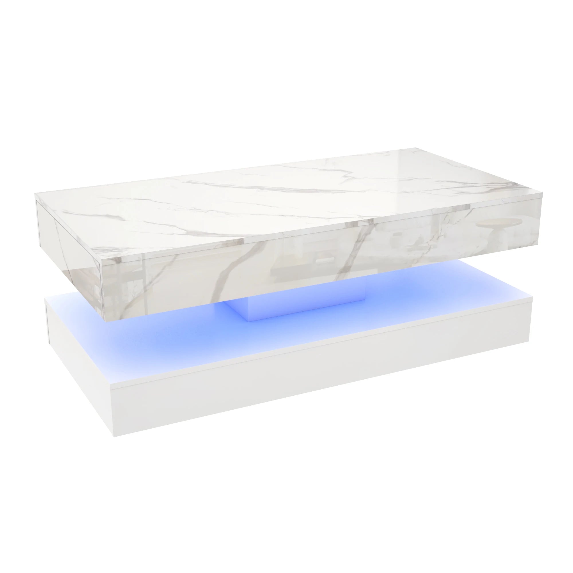 AeroGlow Modern LED Coffee Table
