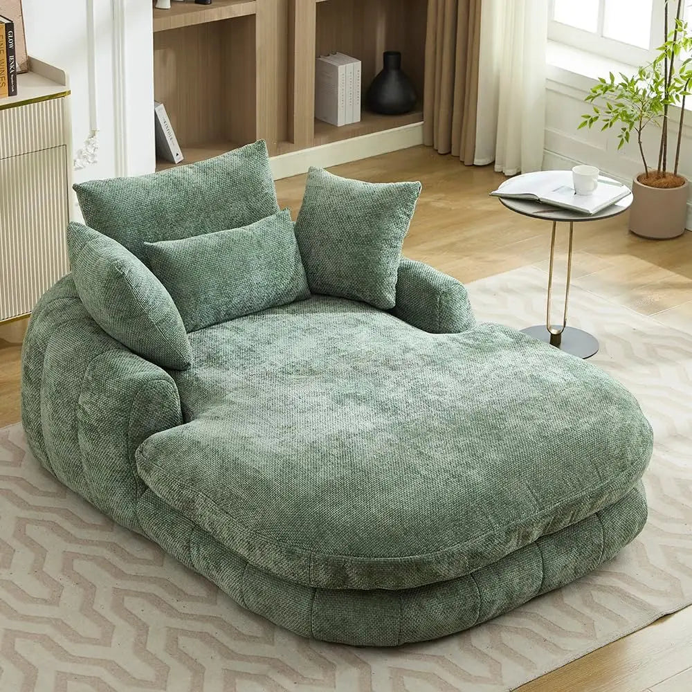 Plush Boneless Deep Seat Chaise Lounge