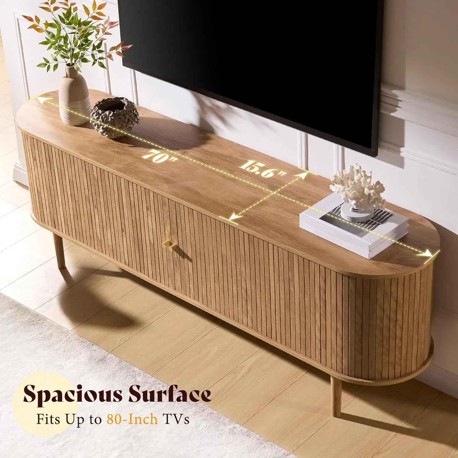 Urban Timber Media Console Table