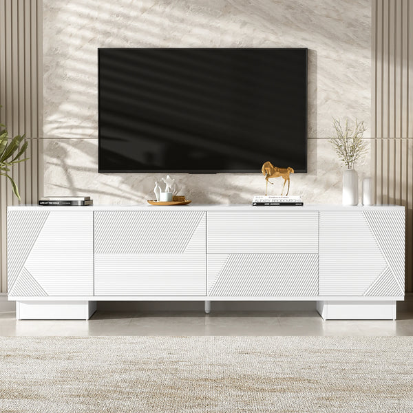 Modern Media Console with Storage