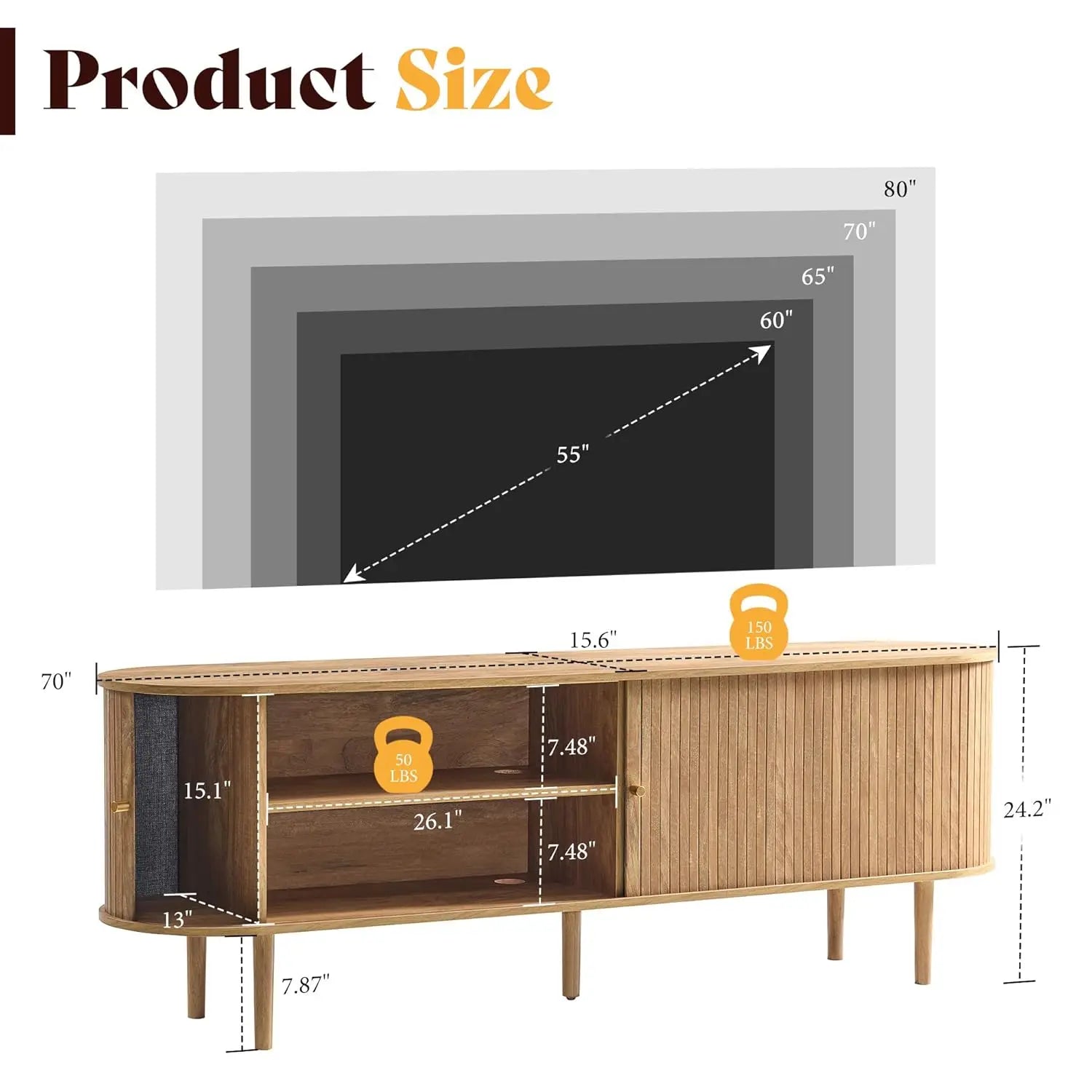 Urban Timber Media Console Table