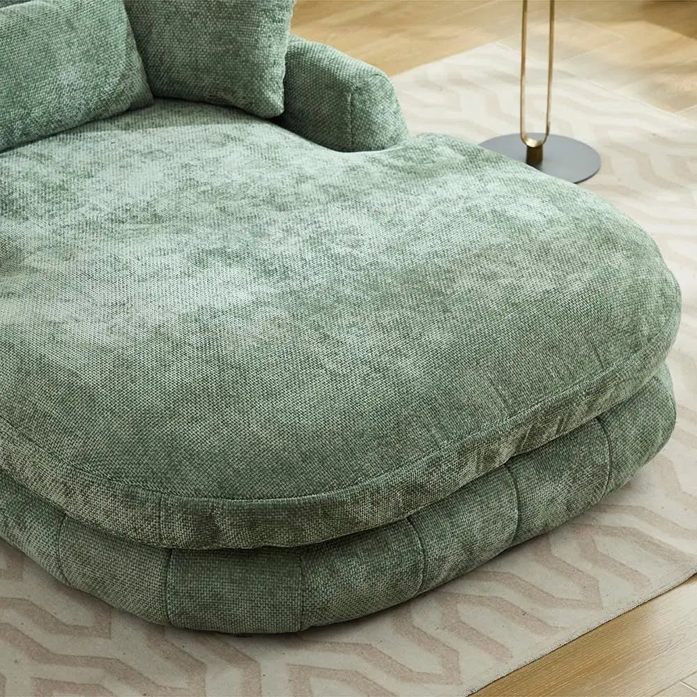 Plush Boneless Deep Seat Chaise Lounge